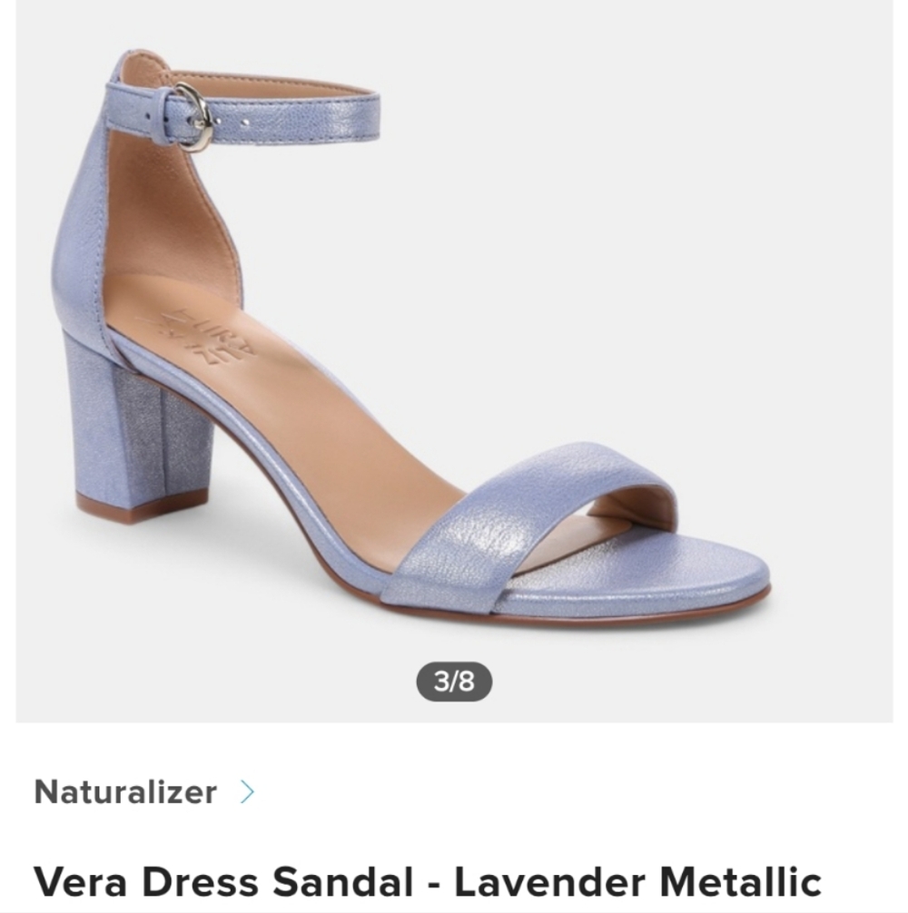 Naturalizer Vera Dress Sandals - Lavender Metallic